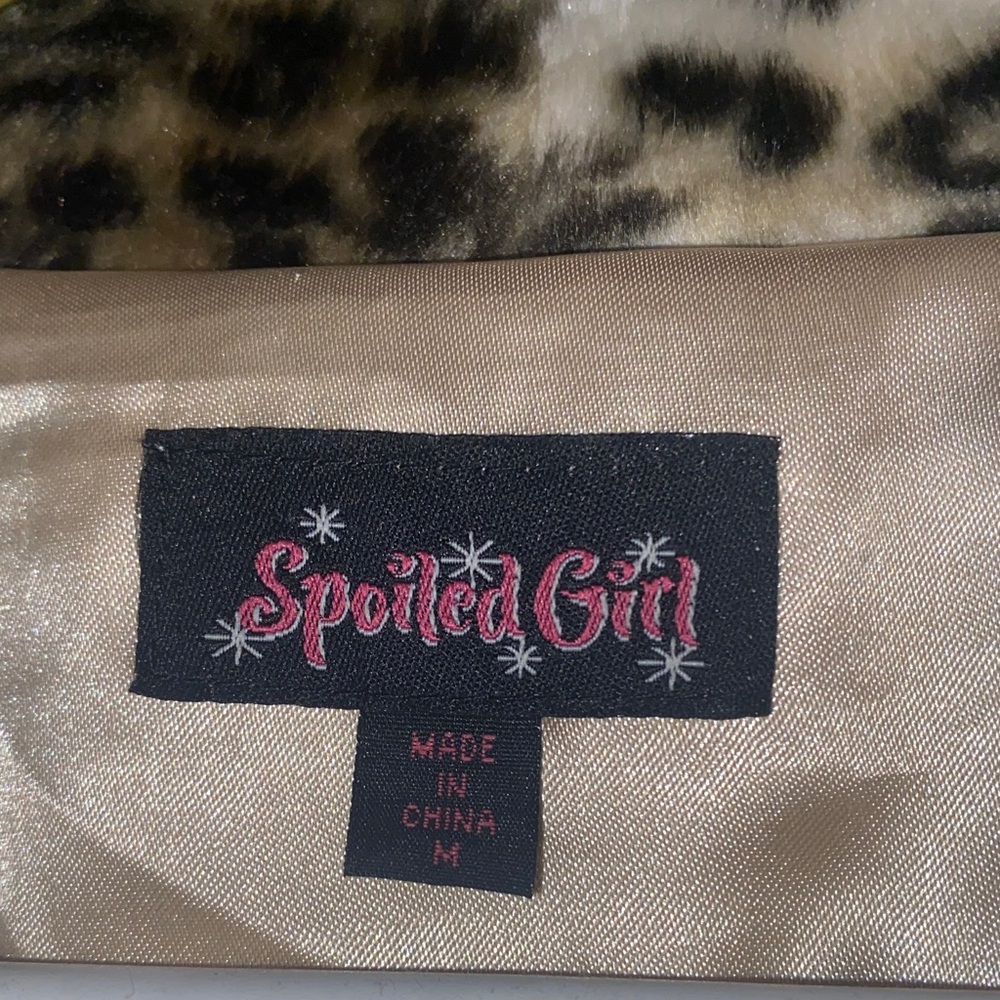 0123 Spoiled Girl Leopard Print Jacket - Picture 2 of 3